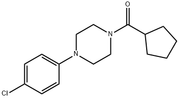 [4-(4-chlorophenyl)piperazin-1-yl]-cyclopentylmethanone Struktur