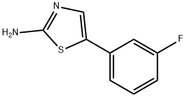 5-(3-氟苯基)-1,3-噻唑-2-胺, 438585-95-6, 结构式