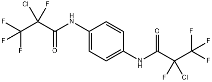 2-chloro-N-[4-[(2-chloro-2,3,3,3-tetrafluoropropanoyl)amino]phenyl]-2,3,3,3-tetrafluoropropanamide Struktur