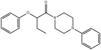 2-phenoxy-1-(4-phenylpiperazin-1-yl)butan-1-one Struktur