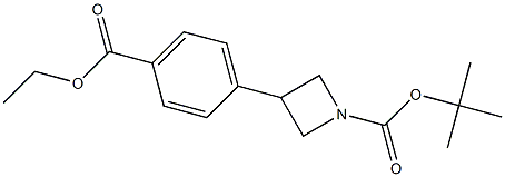 1-AZETIDINECARBOXYLIC ACID, 3-[4-(ETHOXYCARBONYL)PHENYL]-, 1,1-DIMETHYLETHYL ESTER,439691-97-1,结构式