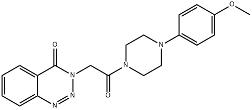 3-(2-(4-(4-methoxyphenyl)piperazin-1-yl)-2-oxoethyl)benzo[d][1,2,3]triazin-4(3H)-one 结构式