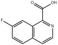 7-FLUOROISOQUINOLINE-1-CARBOXYLIC ACID Struktur