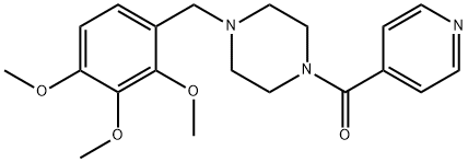 1-isonicotinoyl-4-(2,3,4-trimethoxybenzyl)piperazine,442651-47-0,结构式