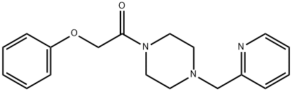 2-phenoxy-1-[4-(pyridin-2-ylmethyl)piperazin-1-yl]ethanone Structure