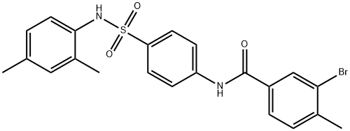 3-bromo-N-(4-{[(2,4-dimethylphenyl)amino]sulfonyl}phenyl)-4-methylbenzamide Struktur