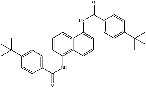 N,N'-1,5-naphthalenediylbis(4-tert-butylbenzamide) Structure