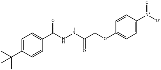 443894-61-9 4-tert-butyl-N'-[(4-nitrophenoxy)acetyl]benzohydrazide