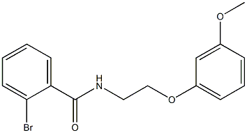 2-bromo-N-[2-(3-methoxyphenoxy)ethyl]benzamide Structure