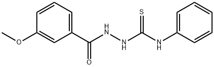 1-[(3-methoxybenzoyl)amino]-3-phenylthiourea