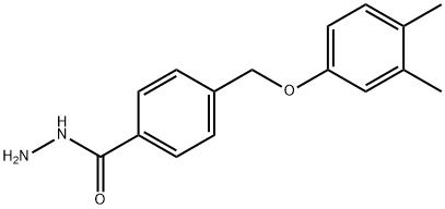 4-[(3,4-dimethylphenoxy)methyl]benzohydrazide 化学構造式