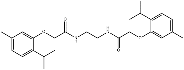 N,N'-1,2-ethanediylbis[2-(2-isopropyl-5-methylphenoxy)acetamide] Structure