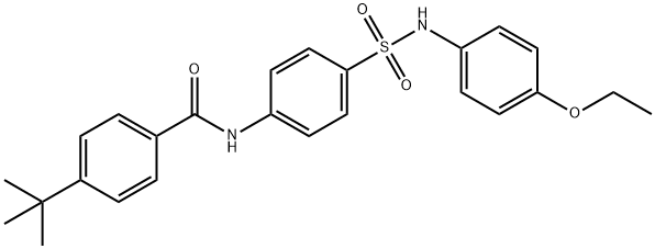4-tert-butyl-N-(4-{[(4-ethoxyphenyl)amino]sulfonyl}phenyl)benzamide,444115-89-3,结构式