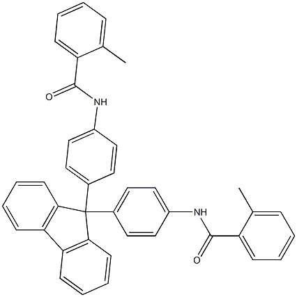N,N'-[9H-fluorene-9,9-diylbis(4,1-phenylene)]bis(2-methylbenzamide) Structure