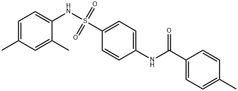 N-(4-{[(2,4-dimethylphenyl)amino]sulfonyl}phenyl)-4-methylbenzamide 化学構造式