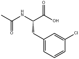 N-乙酰基-DL-3-氯苯丙氨酸, 444726-89-0, 结构式