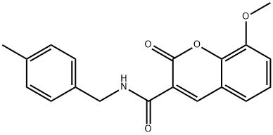 444937-26-2 8-methoxy-N-[(4-methylphenyl)methyl]-2-oxochromene-3-carboxamide