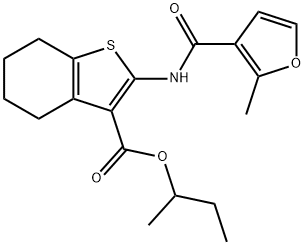 butan-2-yl 2-[(2-methylfuran-3-carbonyl)amino]-4,5,6,7-tetrahydro-1-benzothiophene-3-carboxylate Structure