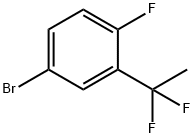 4-bromo-2-(1,1-difluoroethyl)-1-fluorobenzene Struktur