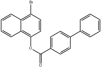 4-bromo-1-naphthyl 4-biphenylcarboxylate Structure