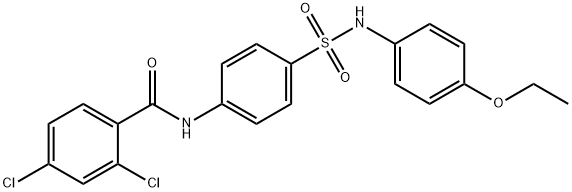 2,4-dichloro-N-(4-{[(4-ethoxyphenyl)amino]sulfonyl}phenyl)benzamide|