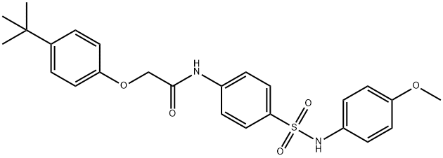 445409-30-3 2-(4-tert-butylphenoxy)-N-(4-{[(4-methoxyphenyl)amino]sulfonyl}phenyl)acetamide