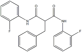 2-benzyl-N,N'-bis(2-fluorophenyl)propanediamide,446029-78-3,结构式
