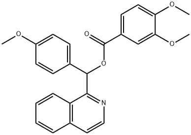 isoquinolin-1-yl(4-methoxyphenyl)methyl 3,4-dimethoxybenzoate Structure