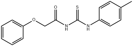 N-{[(4-methylphenyl)amino]carbonothioyl}-2-phenoxyacetamide Struktur