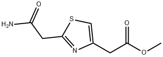 (2-Carbamoylmethyl-thiazol-4-yl)-acetic acid methyl ester,446830-60-0,结构式