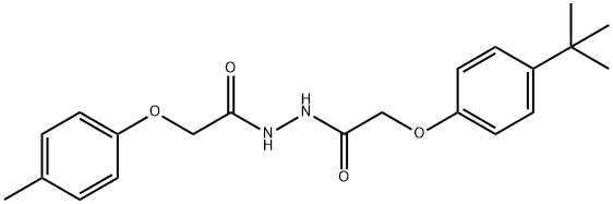 2-(4-tert-butylphenoxy)-N'-[(4-methylphenoxy)acetyl]acetohydrazide Struktur