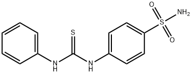 4-[(anilinocarbonothioyl)amino]benzenesulfonamide 化学構造式