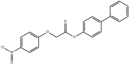 4-biphenylyl (4-nitrophenoxy)acetate Struktur