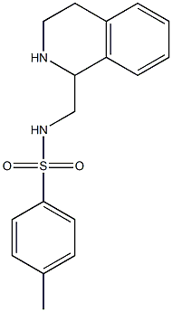 4-甲基-N-((1,2,3,4-四氢异喹啉-1-基)甲基)苯磺酰胺 结构式