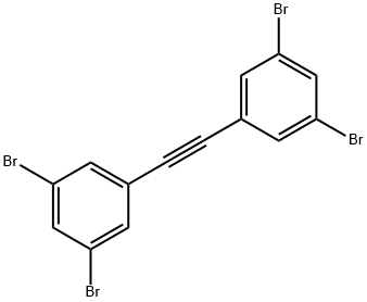 Benzene, 1,1'-(1,2-ethynediyl)bis[3,5-dibromo- Structure
