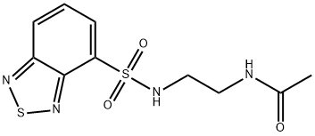 N-(2-(benzo[c][1,2,5]thiadiazole-4-sulfonamido)ethyl)acetamide Struktur