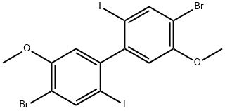 1,1'-Biphenyl, 4,4'-dibromo-2,2'-diiodo-5,5'-dimethoxy- 结构式