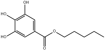 Benzoic acid, 3,4,5-trihydroxy-, pentyl ester Structure
