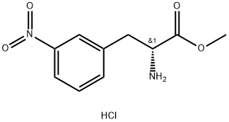 R-3-硝基-D-苯丙氨酸甲酯盐酸盐,457654-68-1,结构式