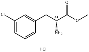 D-3-氯苯丙氨酸甲酯盐酸盐,457654-75-0,结构式