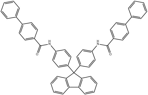 N,N'-[9H-fluorene-9,9-diylbis(4,1-phenylene)]di(4-biphenylcarboxamide) Structure