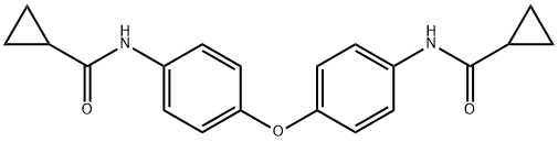 N-[4-[4-(cyclopropanecarbonylamino)phenoxy]phenyl]cyclopropanecarboxamide Struktur