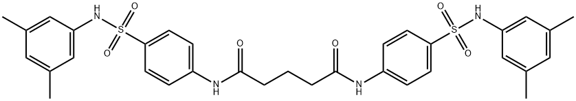 N,N'-bis(4-{[(3,5-dimethylphenyl)amino]sulfonyl}phenyl)pentanediamide|