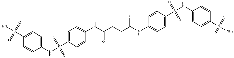 N,N'-bis[4-({[4-(aminosulfonyl)phenyl]amino}sulfonyl)phenyl]succinamide Structure