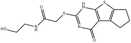 459421-09-1 N-(2-hydroxyethyl)-2-((4-oxo-3,5,6,7-tetrahydro-4H-cyclopenta[4,5]thieno[2,3-d]pyrimidin-2-yl)thio)acetamide