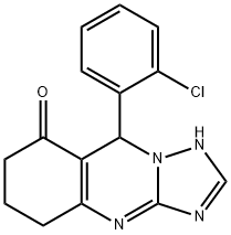 9-(2-chlorophenyl)-5,6,7,9-tetrahydro-[1,2,4]triazolo[5,1-b]quinazolin-8(4H)-one Structure