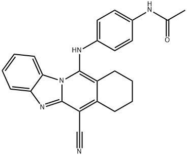 N-(4-((6-cyano-7,8,9,10-tetrahydrobenzo[4,5]imidazo[1,2-b]isoquinolin-11-yl)amino)phenyl)acetamide|