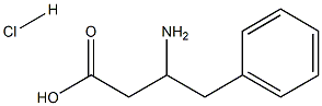 3-Amino-4-phenylbutanoic acid hydrochloride Struktur