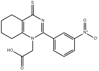 2-(2-(3-nitrophenyl)-4-thioxo-5,6,7,8-tetrahydroquinazolin-1(4H)-yl)acetic acid,462069-18-7,结构式