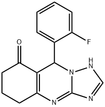 9-(2-fluorophenyl)-5,6,7,9-tetrahydro-[1,2,4]triazolo[5,1-b]quinazolin-8(4H)-one Structure